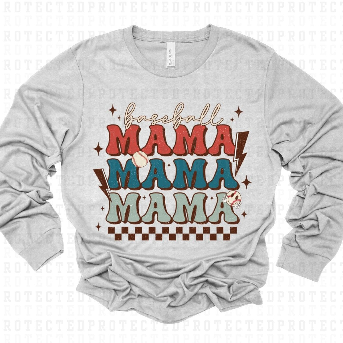 BASEBALL MAMA 3X *BASEBALL* - DTF TRANSFER