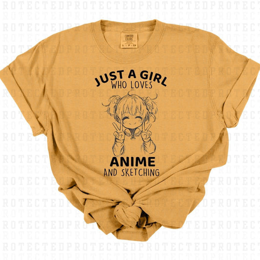 ANIME & SKETCHING *SINGLE COLOR* - DTF TRANSFER