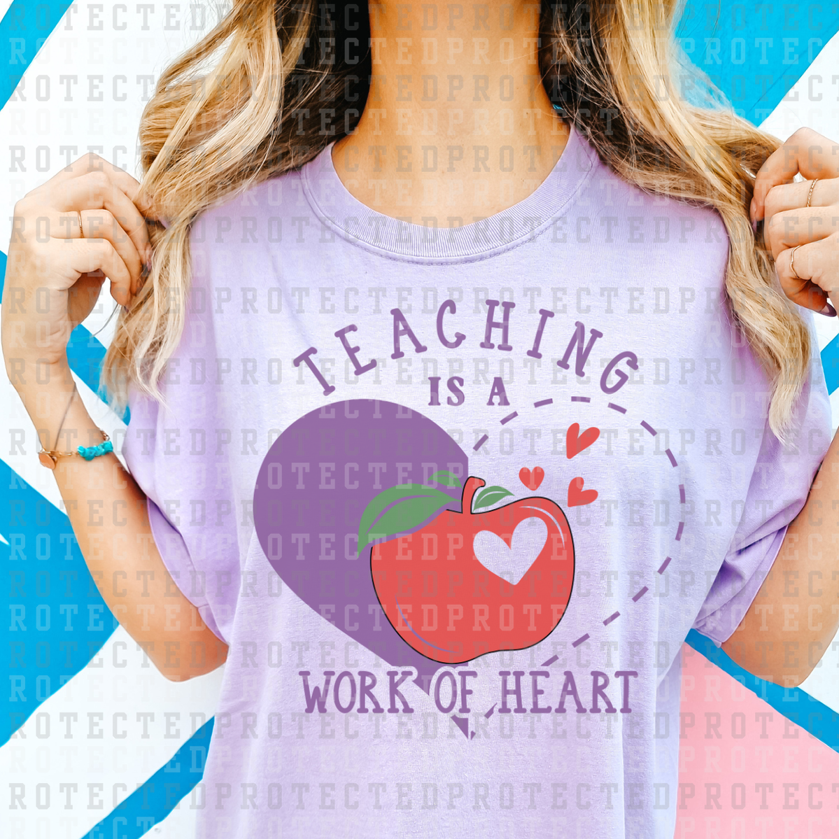 TEACHING IS A WORK OF HEART - DTF TRANSFER