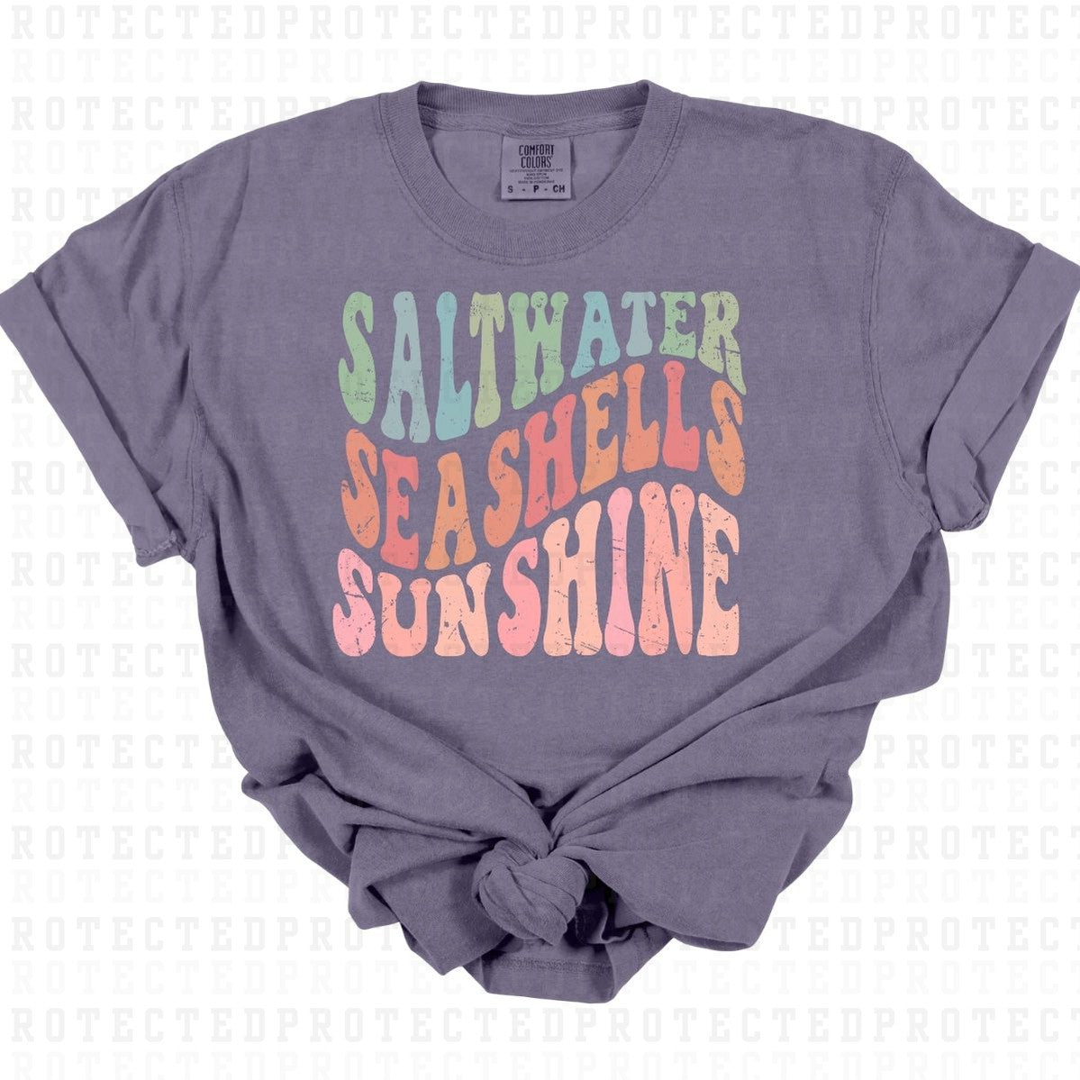 SALTWATER SEASHELLS SUNSHINE - DTF TRANSFER