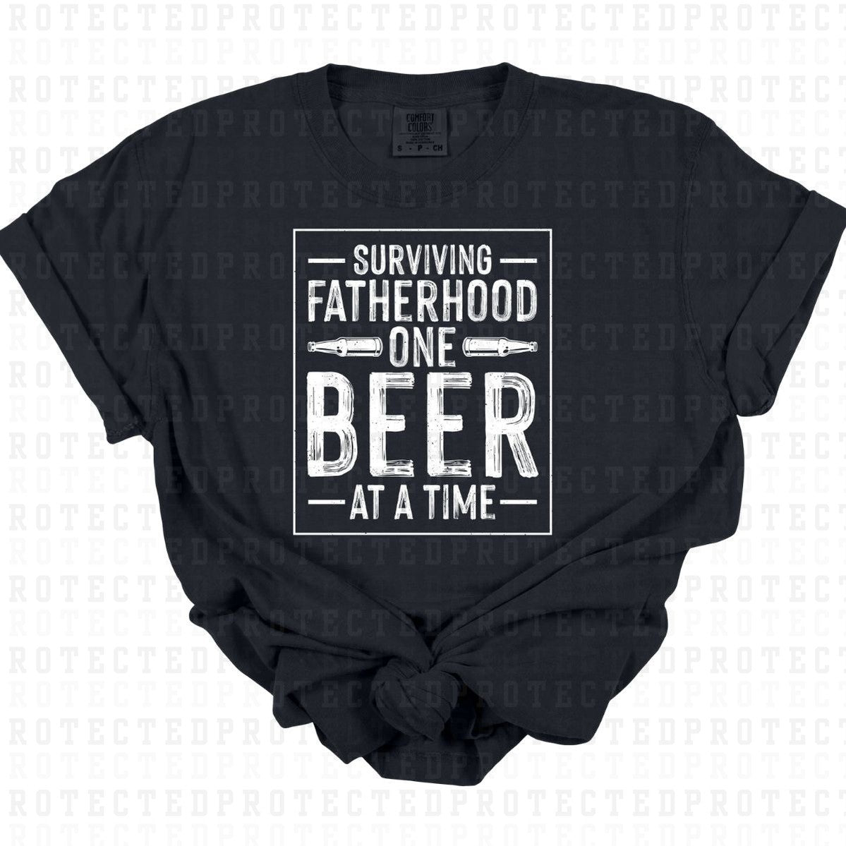 ONE BEER AT A TIME *SINGLE COLOR* - DTF TRANSFER