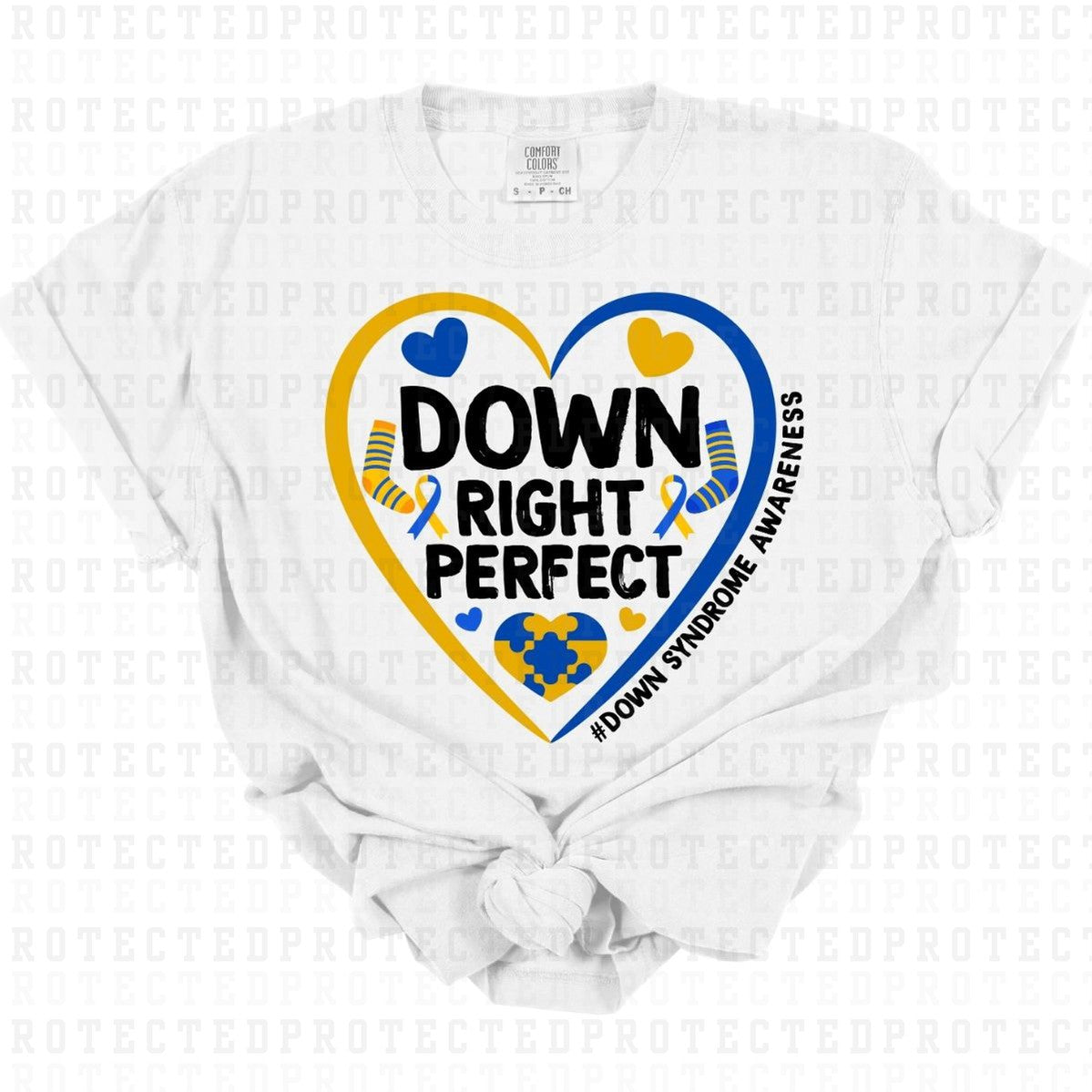 DOWN RIGHT PERFECT - DTF TRANSFER