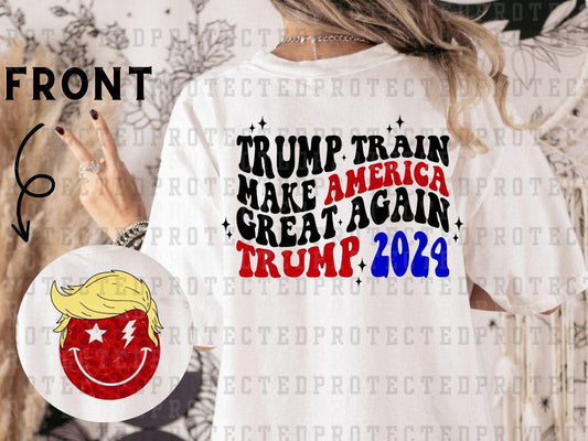 TRUMP TRAIN (POCKET/BACK) - DTF TRANSFER