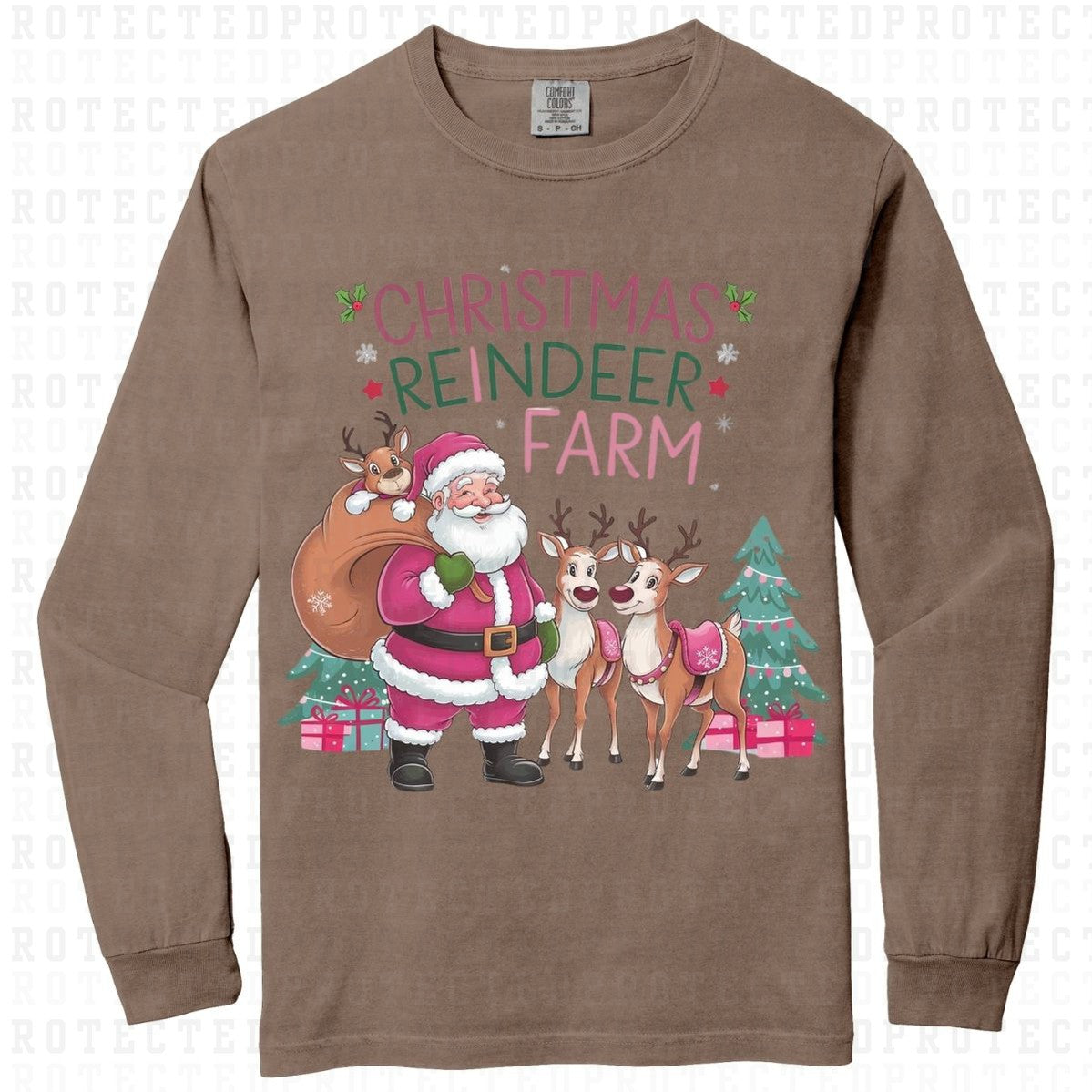 CHRISTMAS REINDEER FARM - DTF TRANSFER