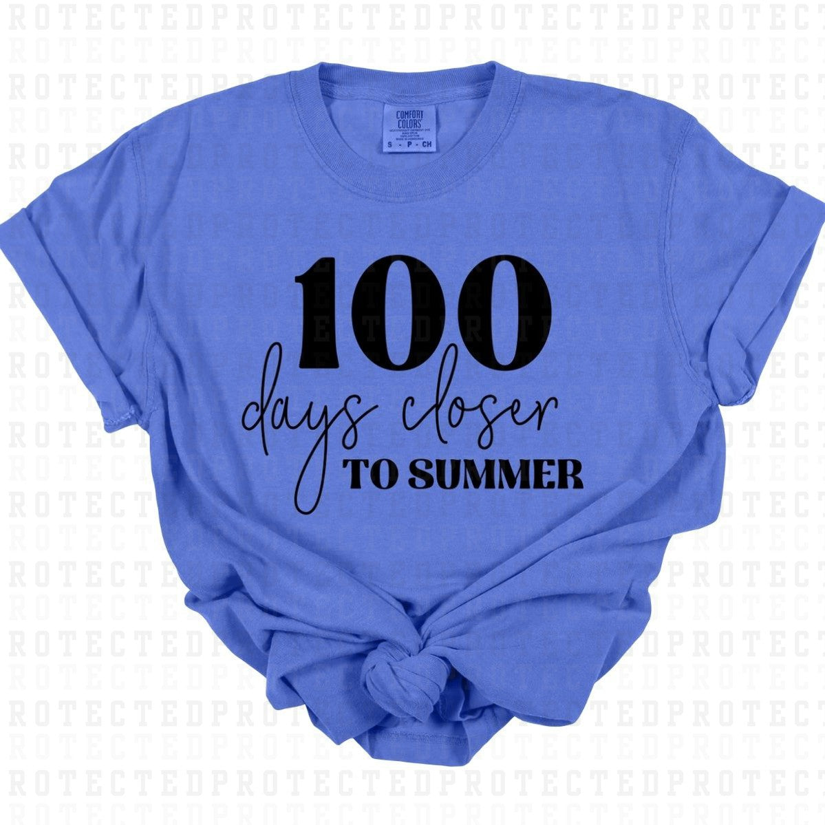 100 DAYS CLOSER TO SUMMER *SINGLE COLOR* - DTF TRANSFER