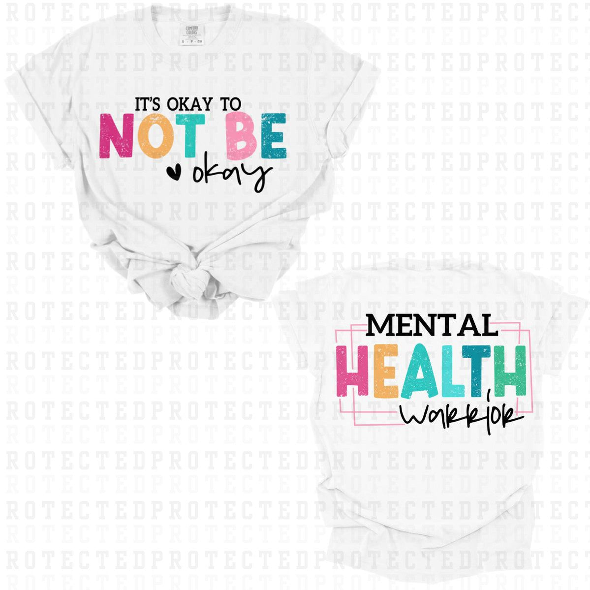 MENTAL HEALTH WARRIOR (FULL FRONT/FULL BACK)