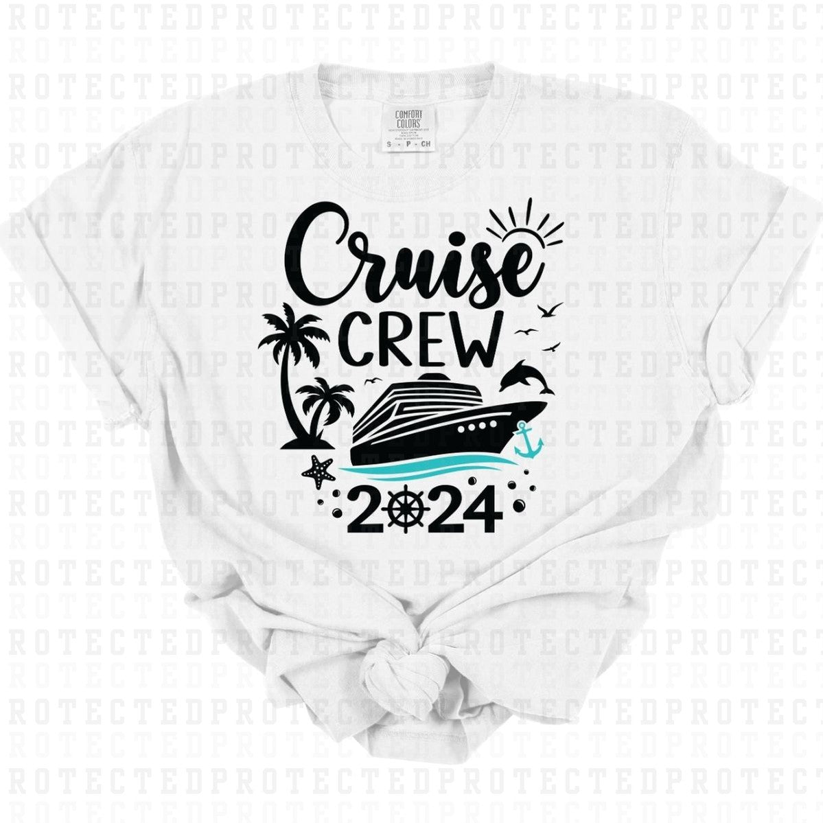 CRUISE CREW 2024 *BLACK* - DTF TRANSFER