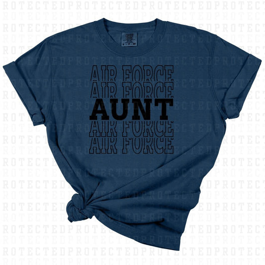 AIR FORCE AUNT *SINGLE COLOR* - DTF TRANSFER