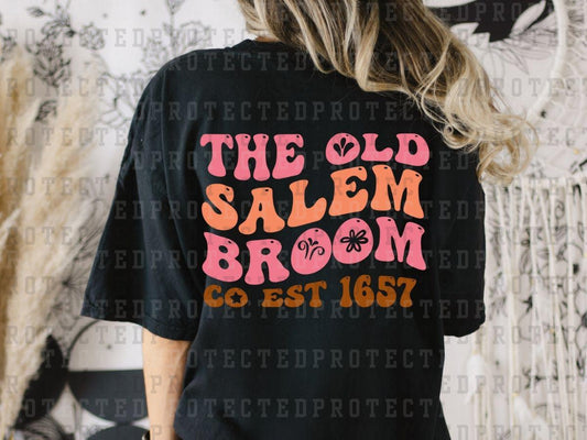 THE OLD SALEM BROOM CO EST. 1657 - PINK, PEACH, TAN - DTF TRANSFER