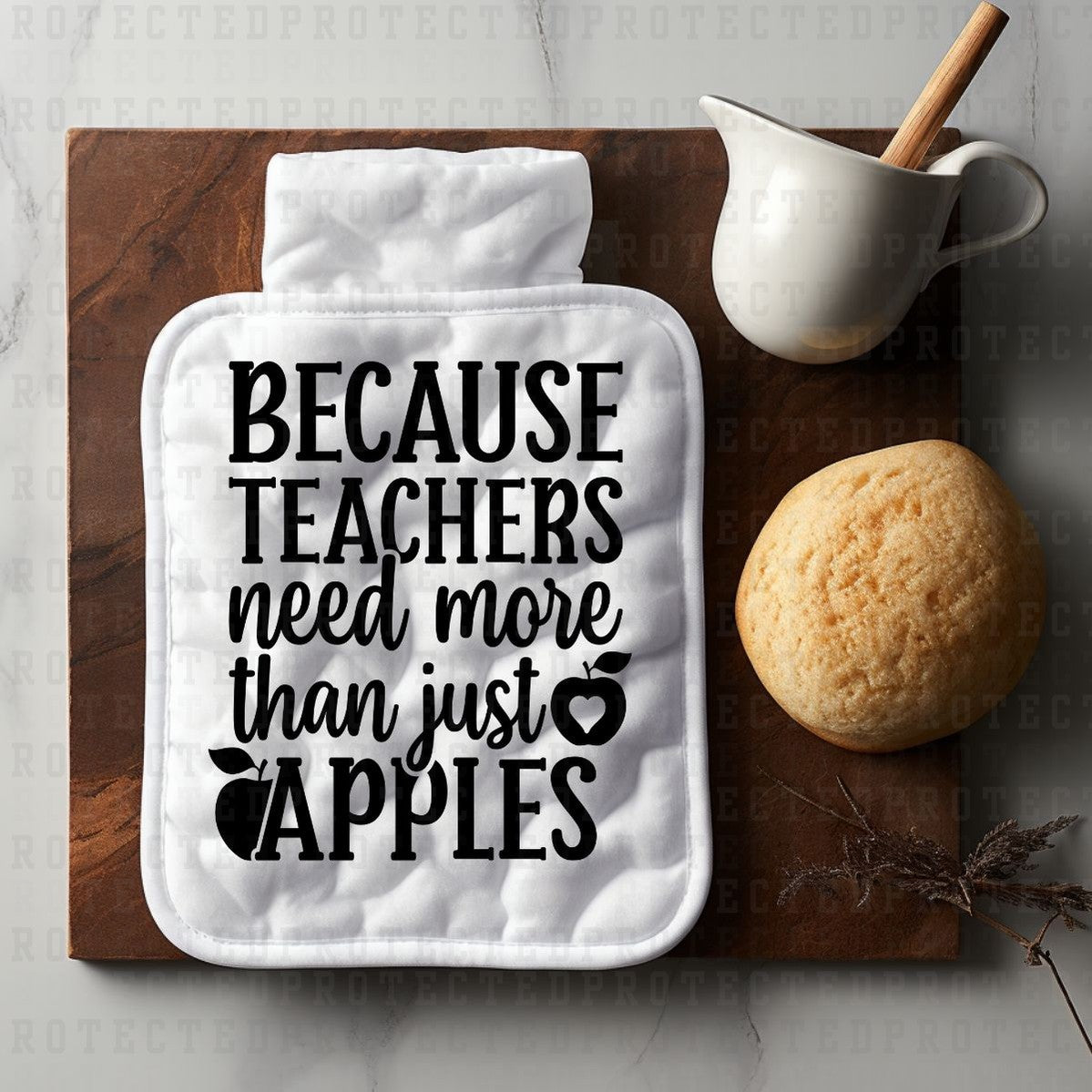 BECAUSE TEACHERS *SINGLE COLOR* - DTF TRANSFER