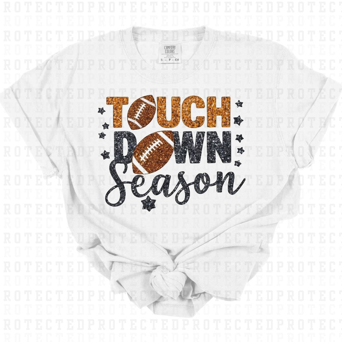 TOUCHDOWN SEASON *FAUX SEQUIN* - DTF TRANSFER