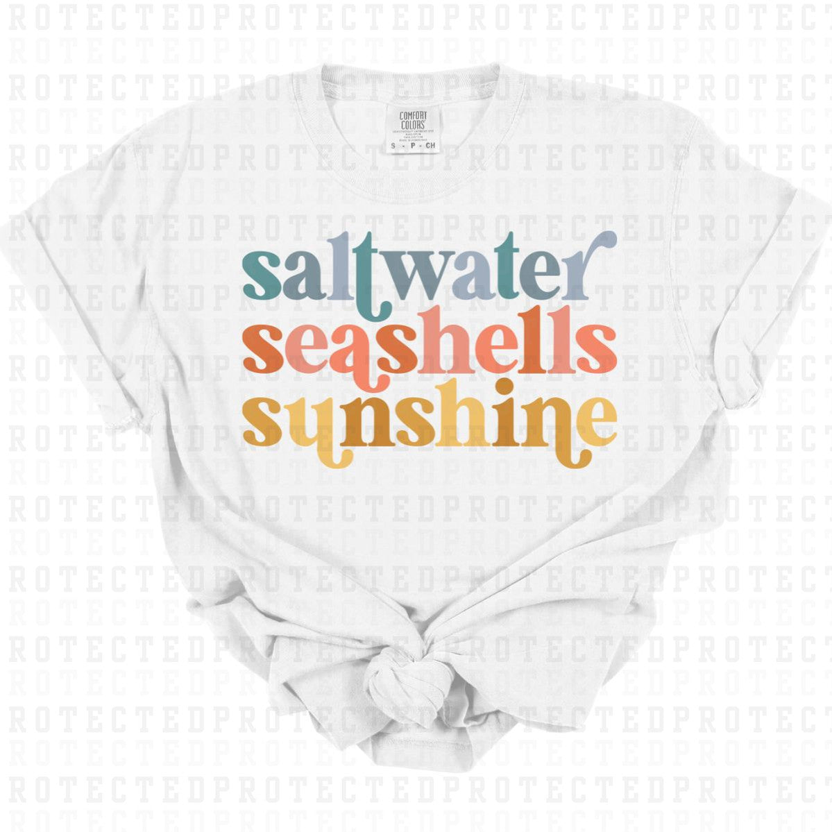 SALTWATER SEASHELLS SUNSHINE - DTF TRANSFER