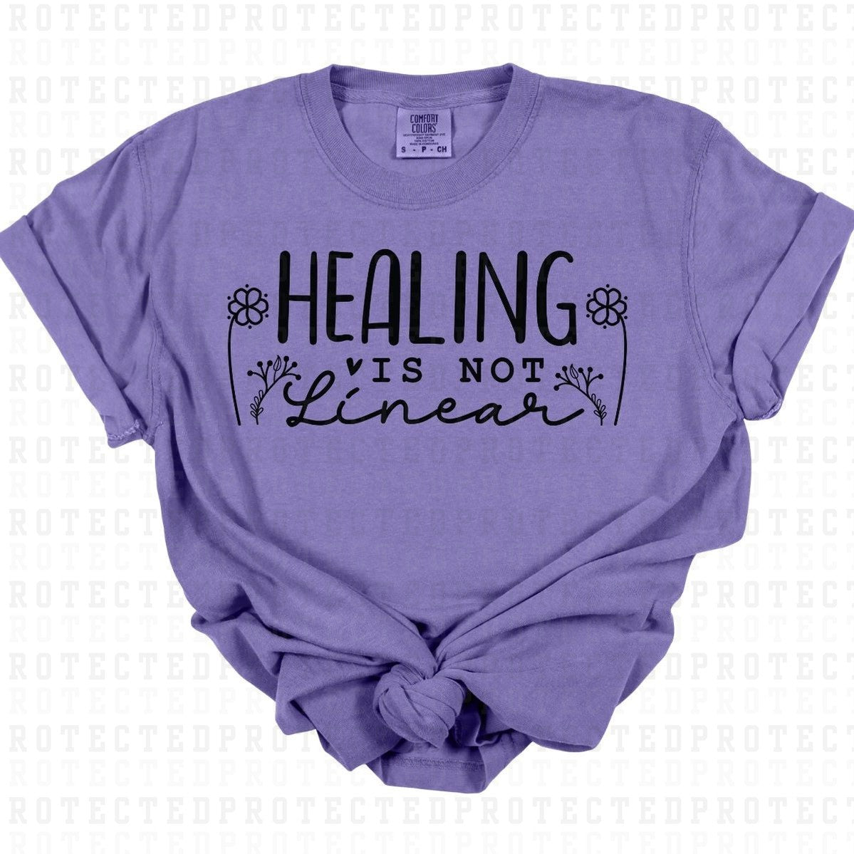 HEALING IS NOT LINEAR *SINGLE COLOR* - DTF TRANSFER