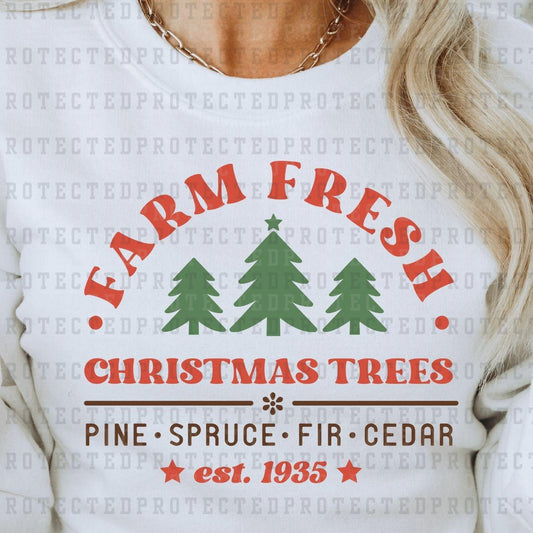 FARM FRESH CHRISTMAS TREES - DTF TRANSFER