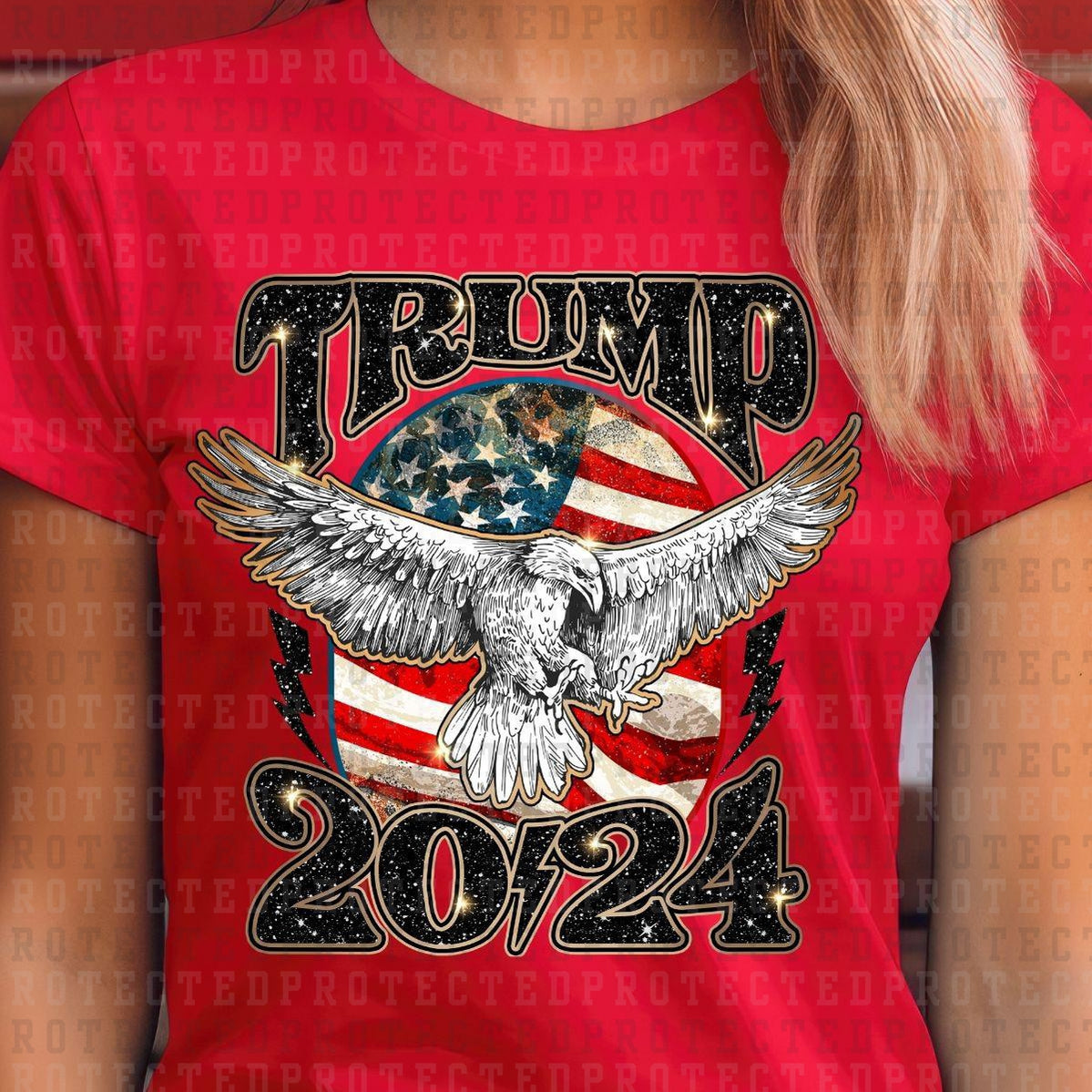 TRUMP 2024*W/GRUNGE* - DTF TRANSFER