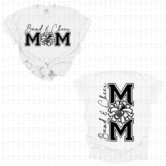 BAND & CHEER MOM (SINGLE COLOR/FULL FRONT+FULL BACK) - DTF TRANSFER