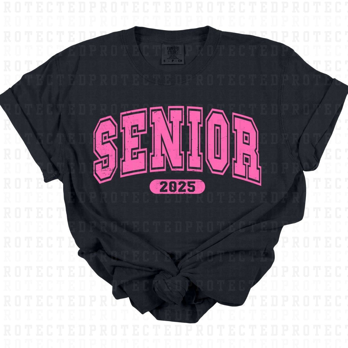 SENIOR 2025 *GRUNGE/SINGLE COLOR* - DTF TRANSFER