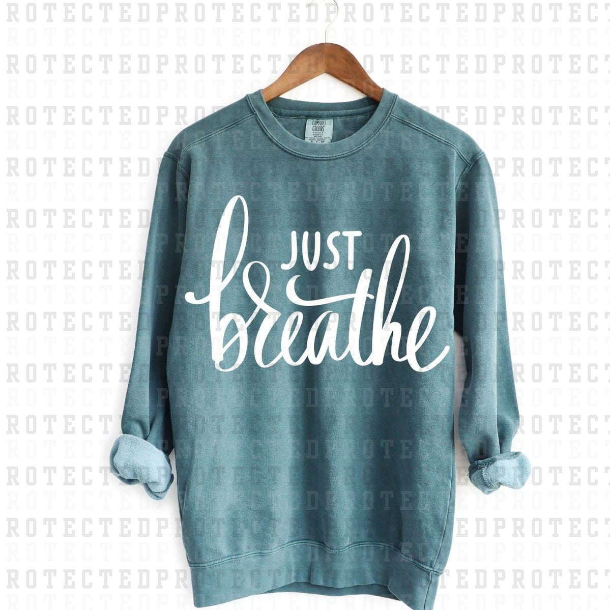 JUST BREATHE *SINGLE COLOR* - DTF TRANSFER