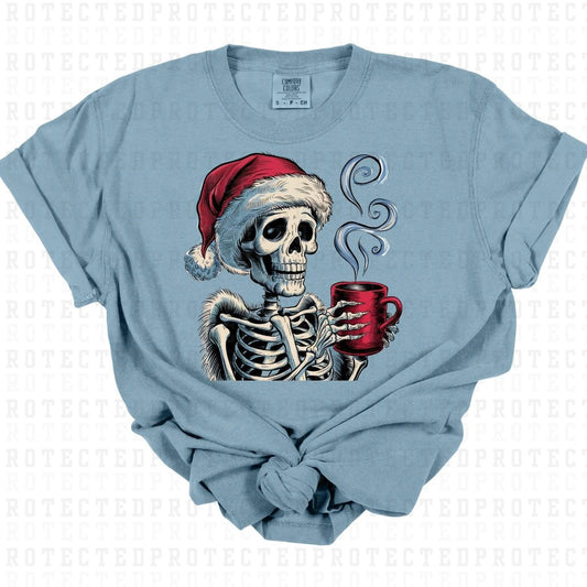 CHRISTMAS COFFEE SKELLY - DTF TRANSFER