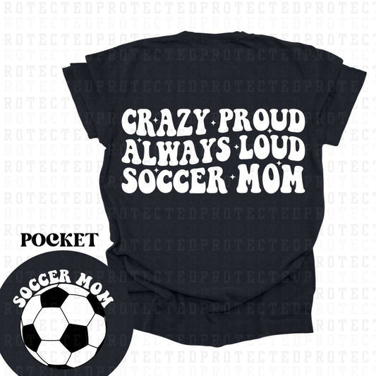 SOCCER MOM (POCKET+BACK) - DTF TRANSFER