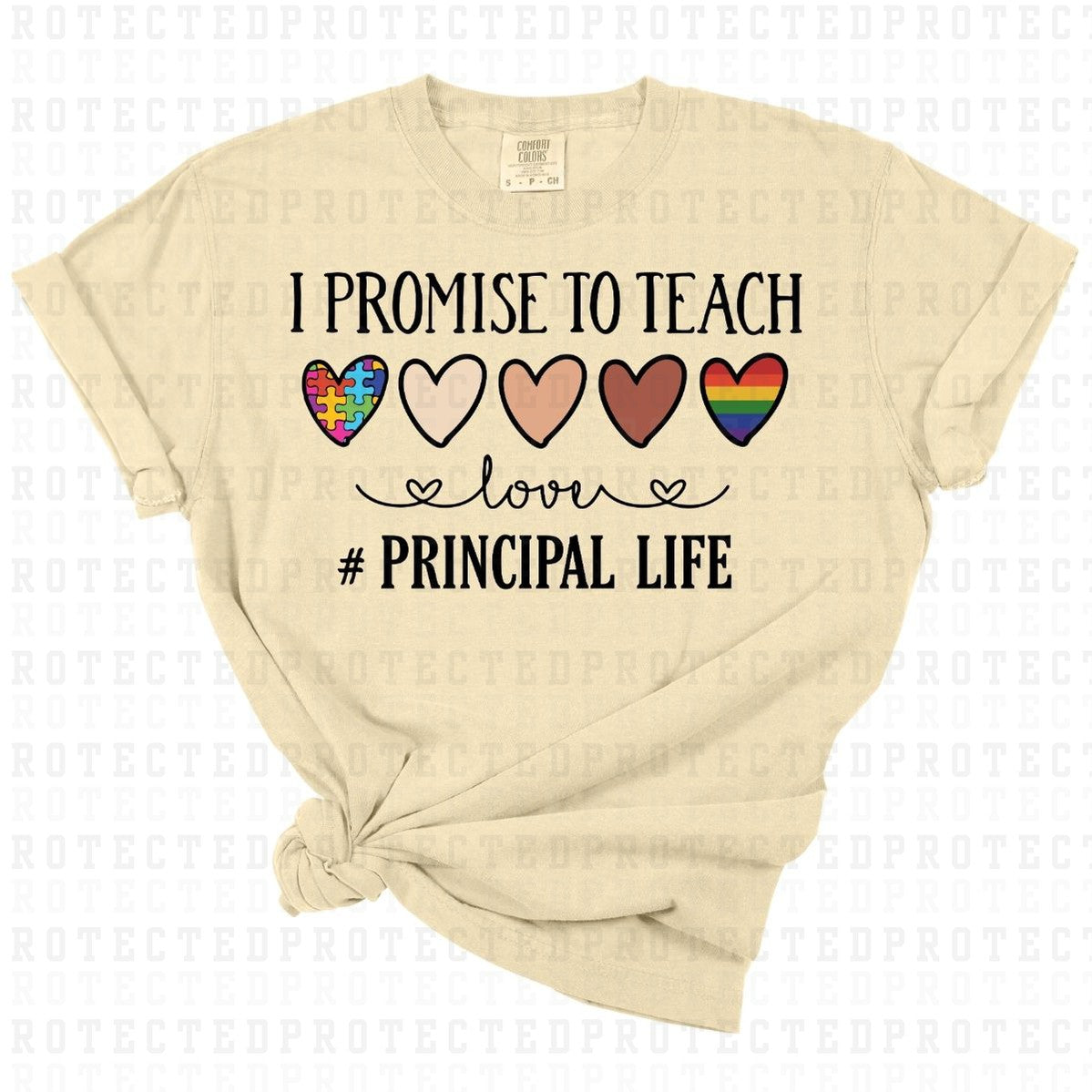 I PROMISE TO TEACH LOVE #PRINCIPALLIFE - DTF TRANSFER