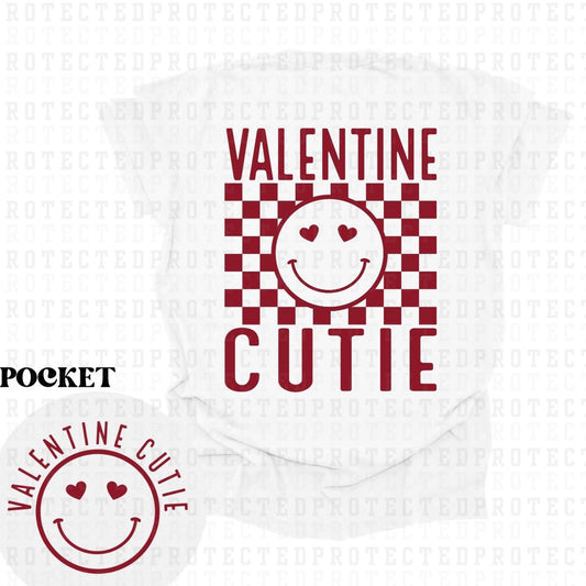 VALENTINE CUTIE (SINGLE COLOR/POCKET+BACK) - DTF TRANSFER