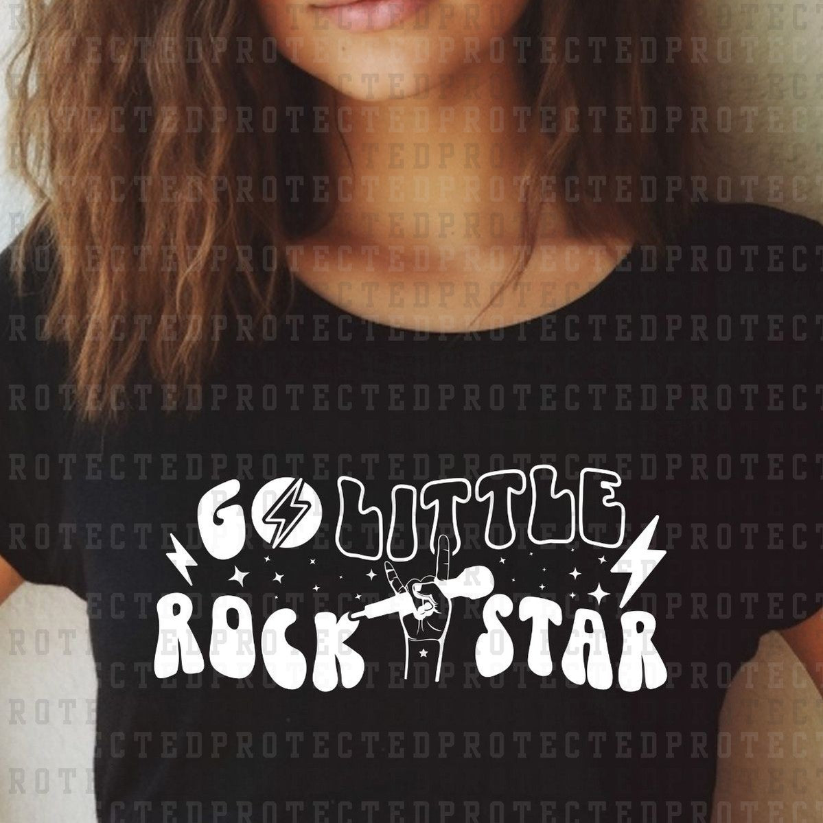 GO LITTLE ROCK STAR *SINGLE COLOR* - DTF TRANSFER