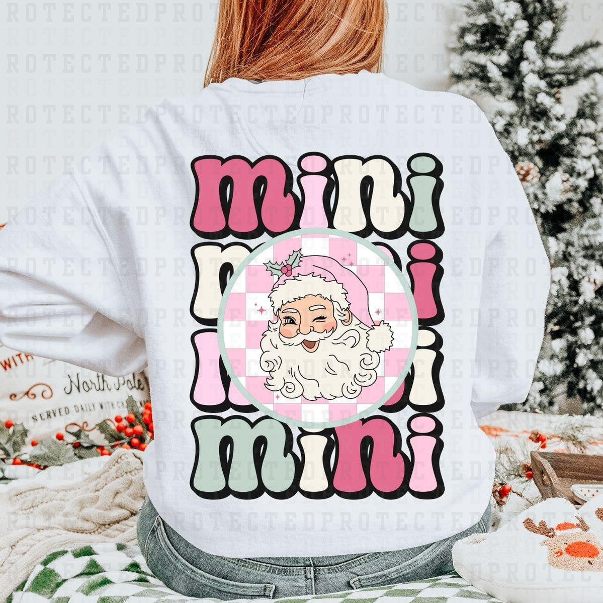 SANTA MINI *PINK* - DTF TRANSFER