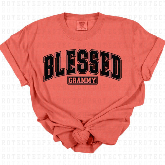 BLESSED GRAMMY *BLACK - SINGLE COLOR* - DTF TRANSFER