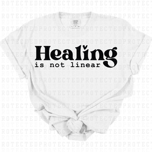 HEALING IS NOT LINEAR *SINGLE COLOR* - DTF TRANSFER