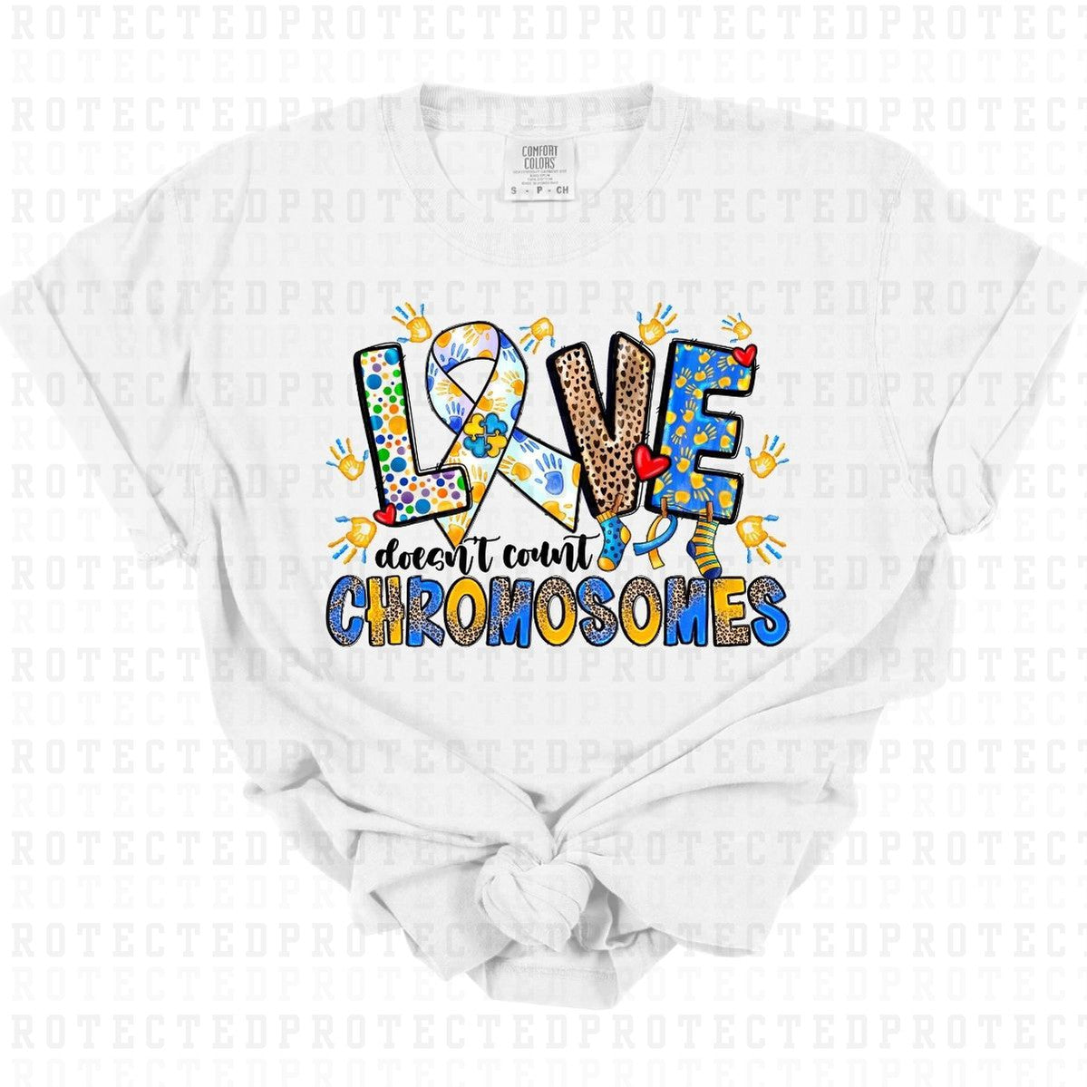 LOVE DOESNT COUNT CHROMOSOMES - DTF TRANSFER