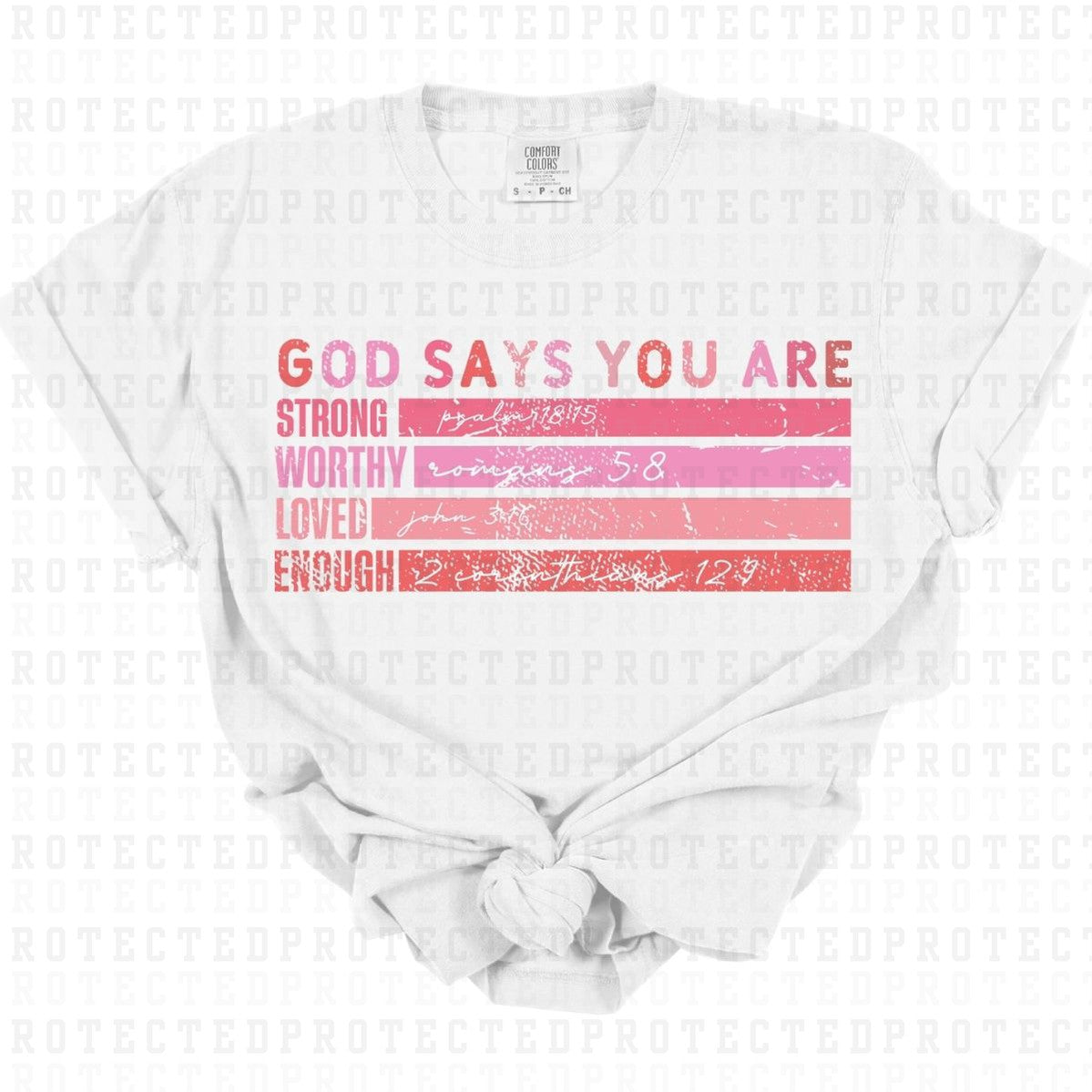 GOD SAYS YOU ARE - DTF TRANSFER