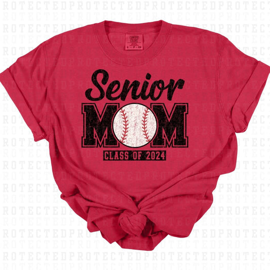 BASEBALL SENIOR MOM *W/GRUNGE* - DTF TRANSFER