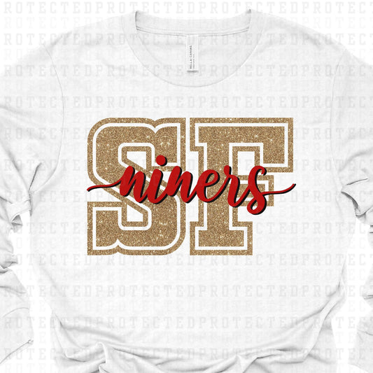 SF NINERS - FAUX SEQUINS - DTF TRANSFER