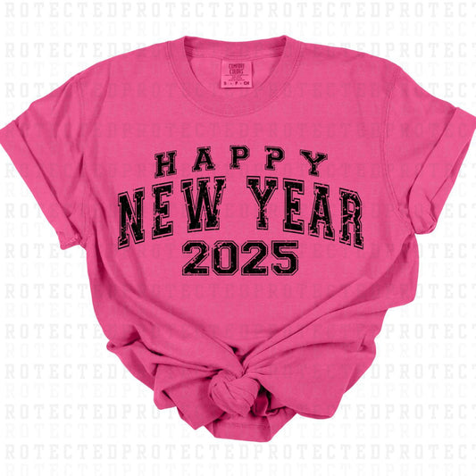 HAPPY NEW YEAR 2025 *SINGLE COLOR* - DTF TRANSFER