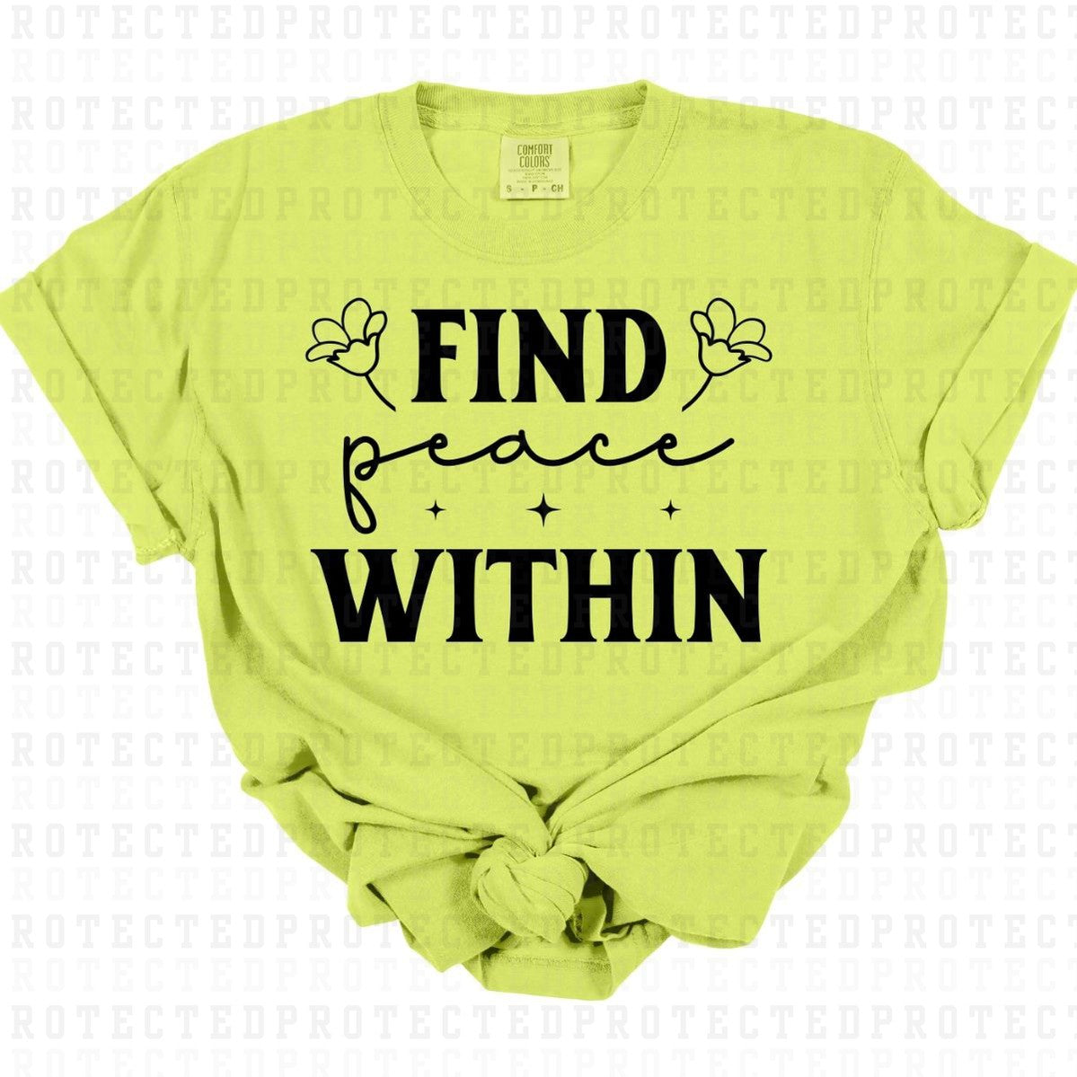 FIND PEACE WITHIN *SINGLE COLOR* - DTF TRANSFER