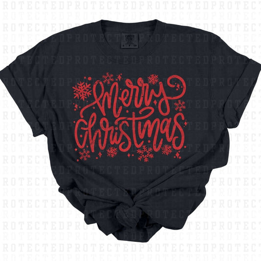 MERRY CHRISTMAS *SINGLE COLOR* - DTF TRANSFER