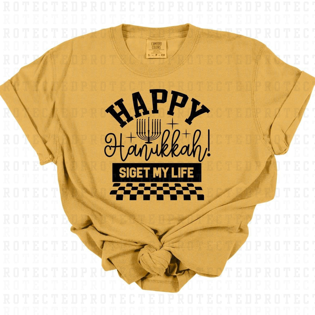 HAPPY HANUKKAH *SINGLE COLOR* - DTF TRANSFER