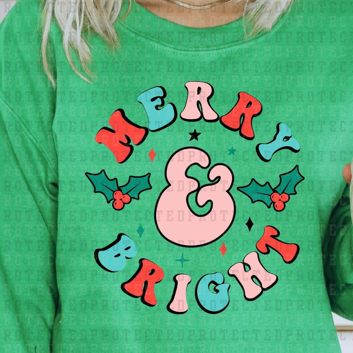 MERRY & BRIGHT - DTF TRANSFER