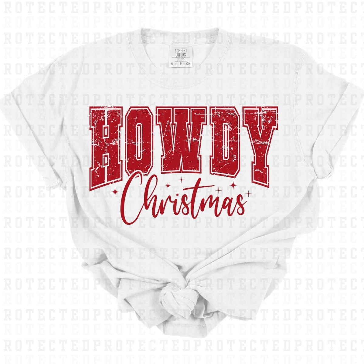 HOWDY CHRISTMAS *SINGLE COLOR* - DTF TRANSFER