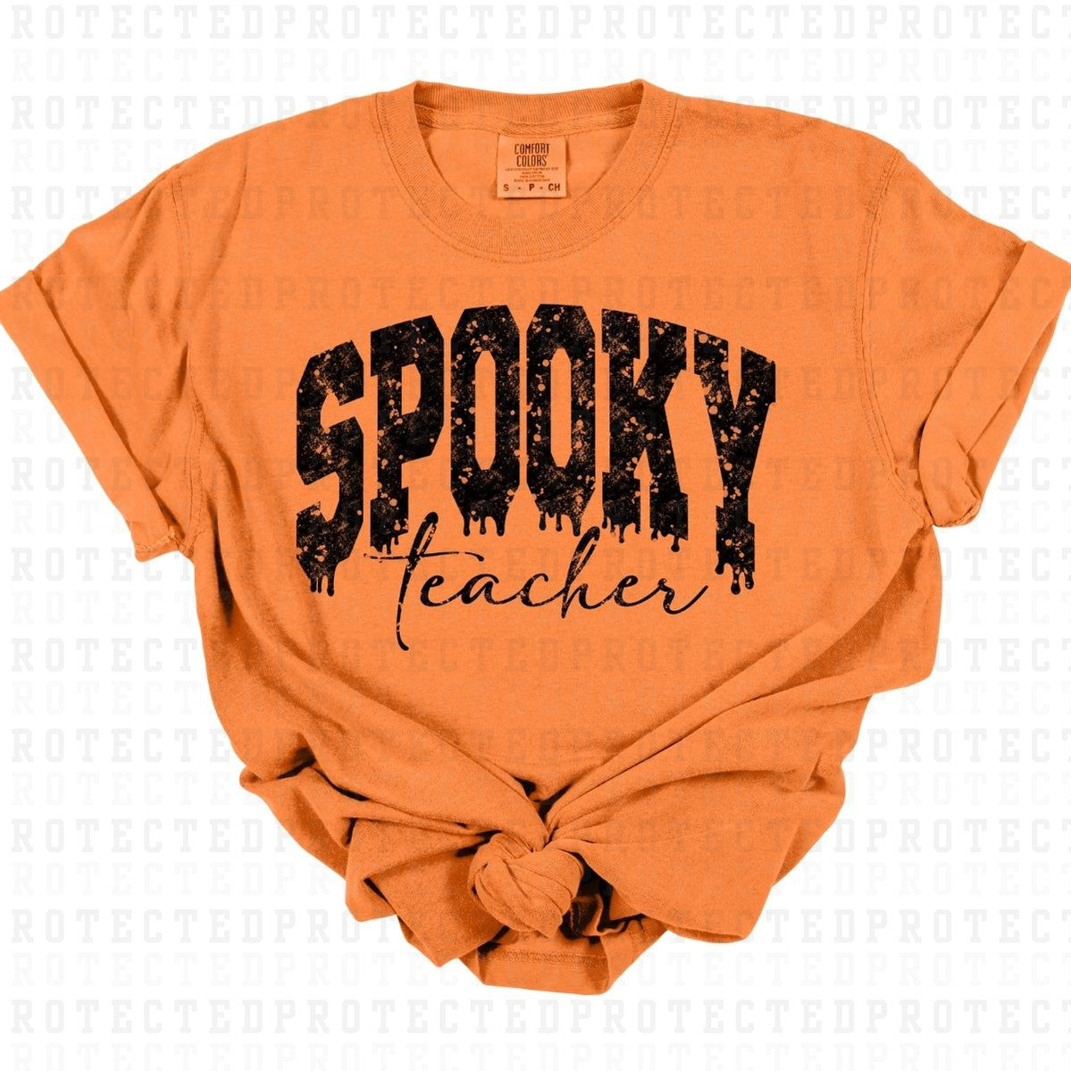 SPOOKY TEACHER *SINGLE COLOR* - DTF TRANSFER