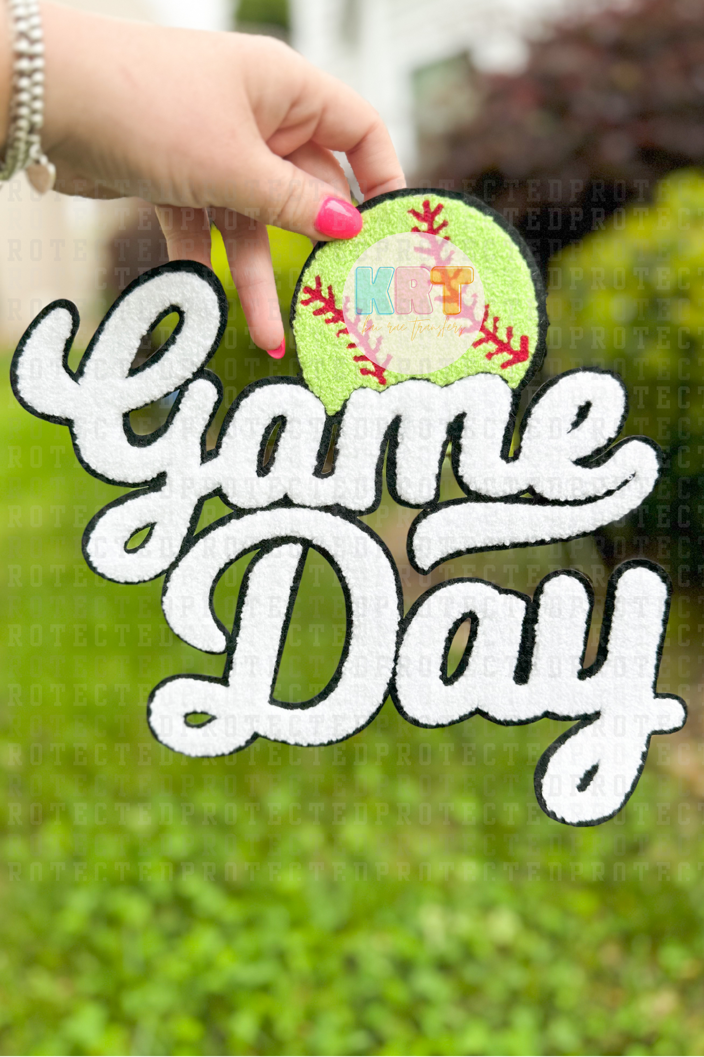 SOFTBALL GAME DAY - CHENILLE PATCH