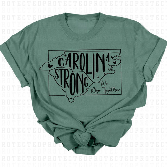 CAROLINA STRONG WE RISE TOGETHER *SINGLE COLOR* - DTF TRANSFER