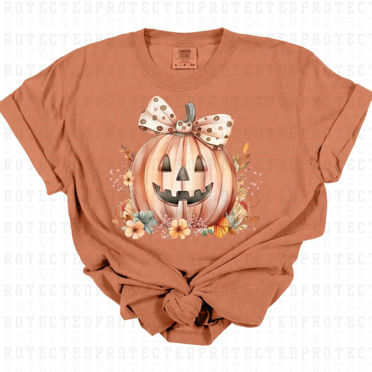 COQUETTE WATERCOLOR JACKOLANTERN - DTF TRANSFER