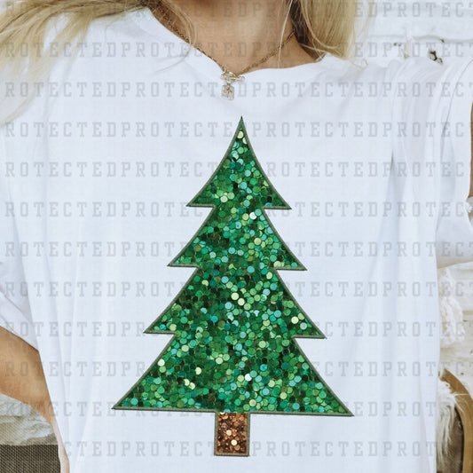 CHRISTMAS TREE *FAUX SEQUIN* - DTF TRANSFER