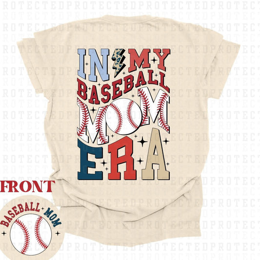 BASEBALL MOM ERA (POCKET/BACK) - DTF TRANSFER