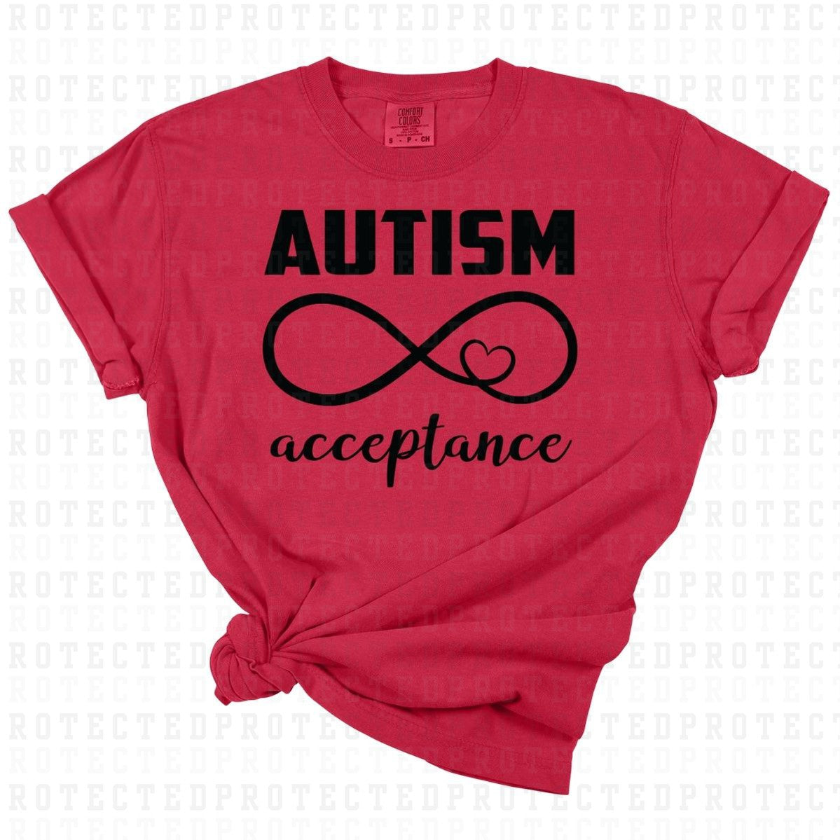 AUTISM ACCEPTANCE *SINGLE COLOR* - DTF TRANSFER