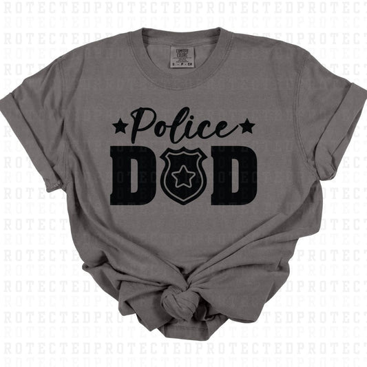 POLICE DAD *SINGLE COLOR* - DTF TRANSFER