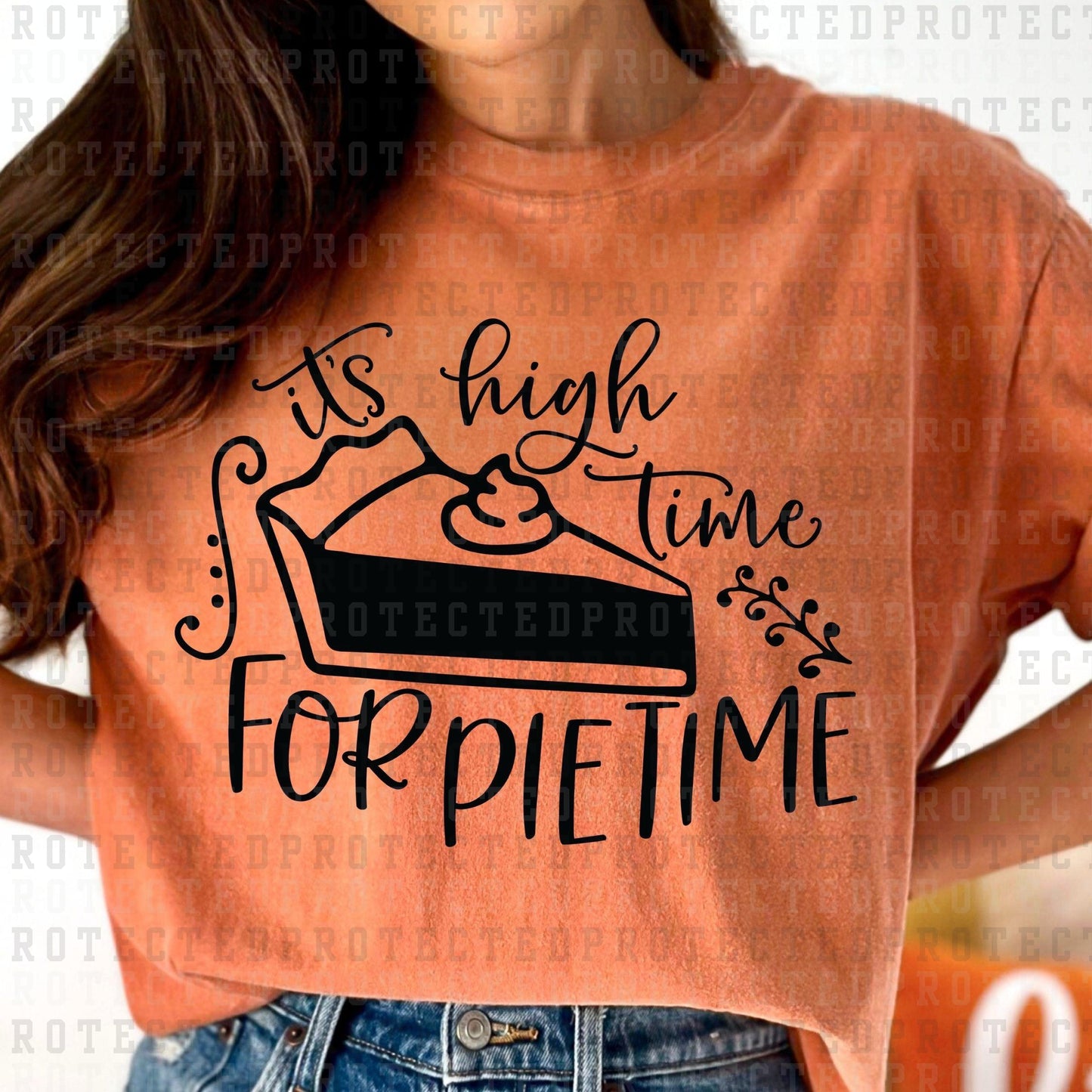 PIE TIME *SINGLE COLOR* - DTF TRANSFER