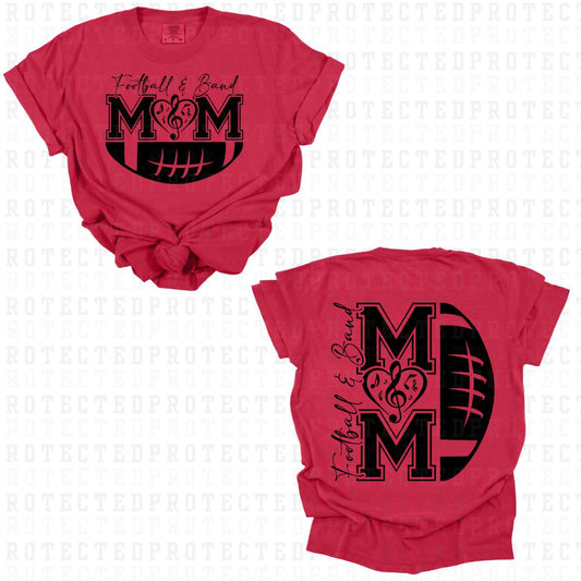 FOOTBALL & BAND MOM (SINGLE COLOR/FULL FRONT+FULL BACK) - DTF TRANSFER